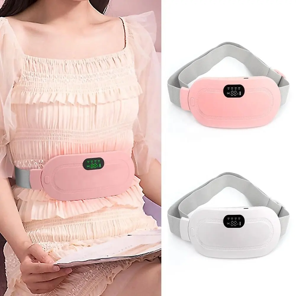 Ceinture Chauffante Menstruelle avec 4 Niveaux de Vibration – Soulagement des Douleurs Menstruelles et Lombaires | Couleur Rose – Image 8