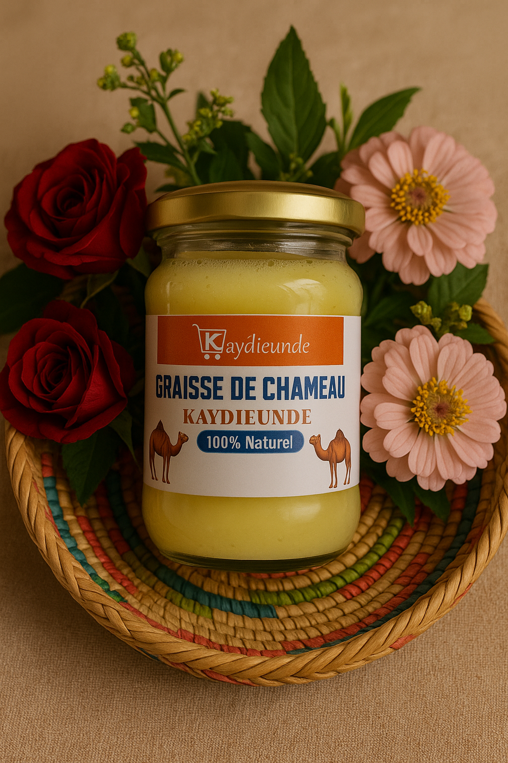 Graisse de chameau naturelle 200g – Soulagement efficace des douleurs musculaires, articulaires, lombaires et sciatiques