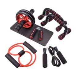 Alternative view of Kit de Musculation 7 en 1 HLZSP – Roue Abdominale, Poignées Push-Up, Corde à Sauter & Accessoires Fitness Complets